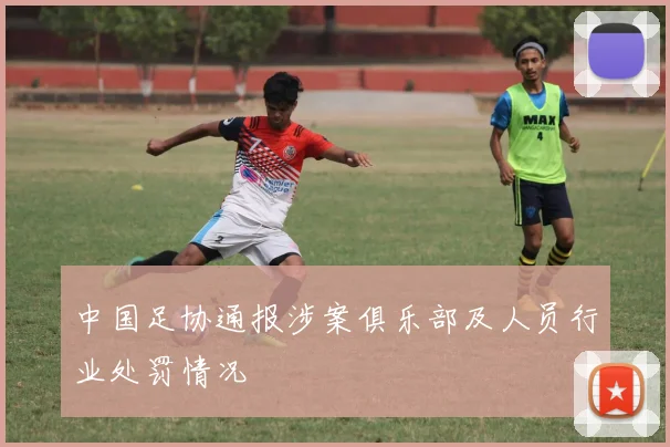 中国足协通报涉案俱乐部及人员行业处罚情况